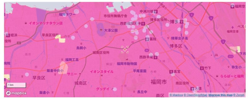 LINEMOエリアマップ